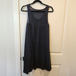 Theory linen navy dress